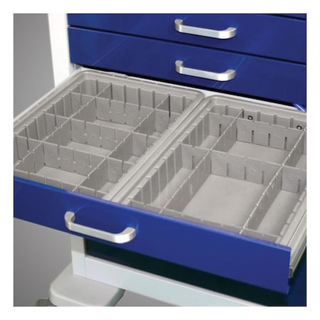 Waterloo 3 Gray Plastic Tray With Adjustable Dividers